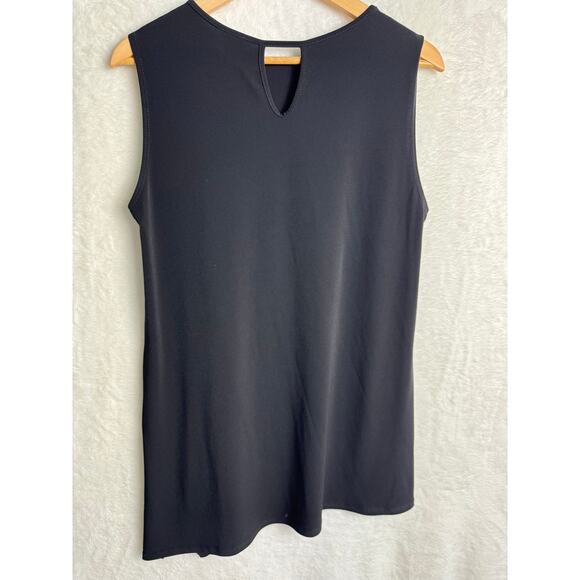 Clara Sun Woo Tank Top Asymmetrical Hem Black Small - Picture 4 of 7